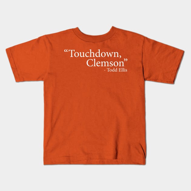 Touchdown Clemson Kids T-Shirt by Parkeit